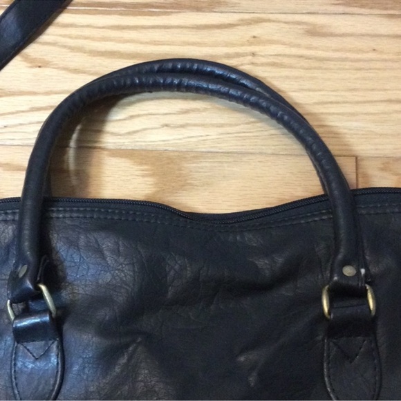 L E CLUB L C SPORTS Black Leather Duffel Bag Unisex - Picture 11 of 12